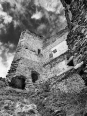 This picture was taken in the early 2014. It is an old castle from Haldenstein near Chur in Switzerland