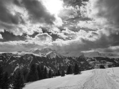 This picture was taken in ski-area St. Peter near Arosa Graubünden Switzerland This picture was taken in ski-area St. Peter near Arosa Graubünden Switzerland